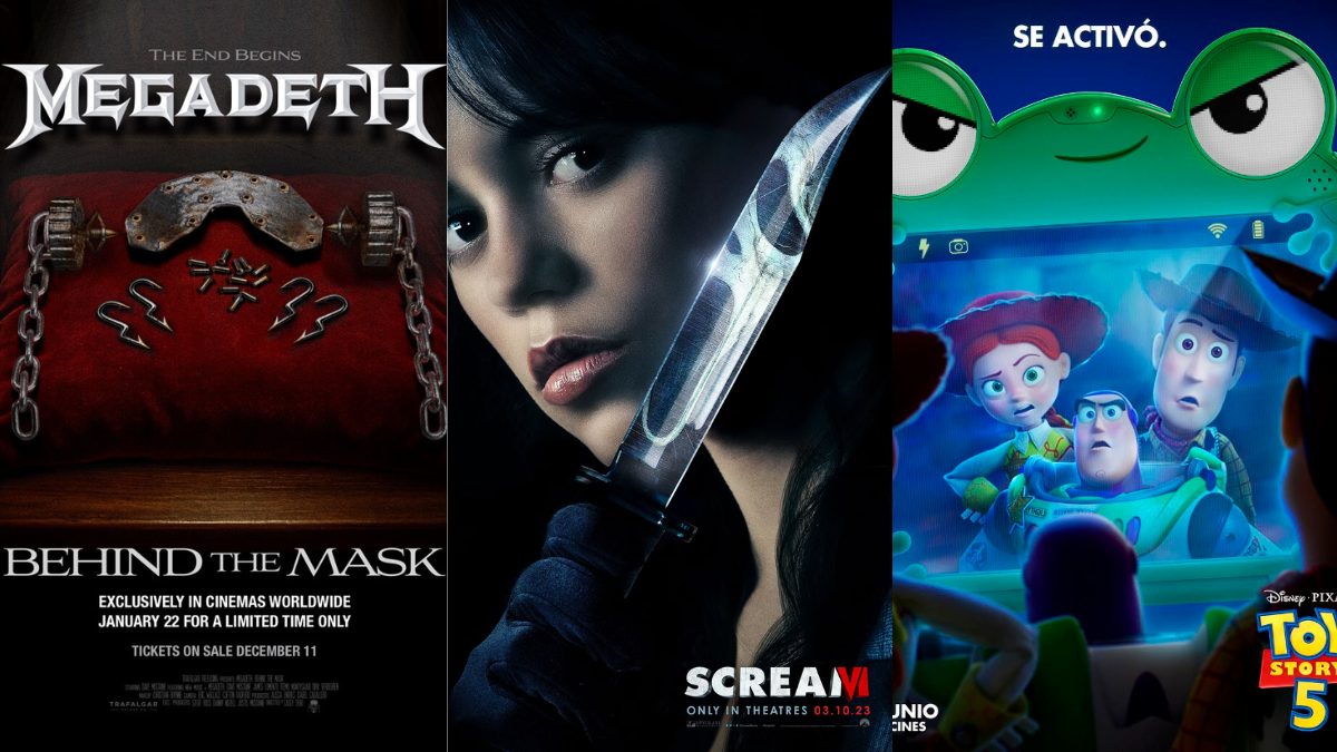 Megadeth, Scream 6, Toy Story 5 (créditos: IMDb)