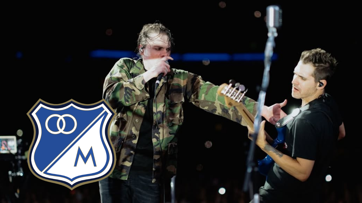 My Chemical Romance hizo homenaje a Millonarios en su show en Bogotá: pocos lo notaron