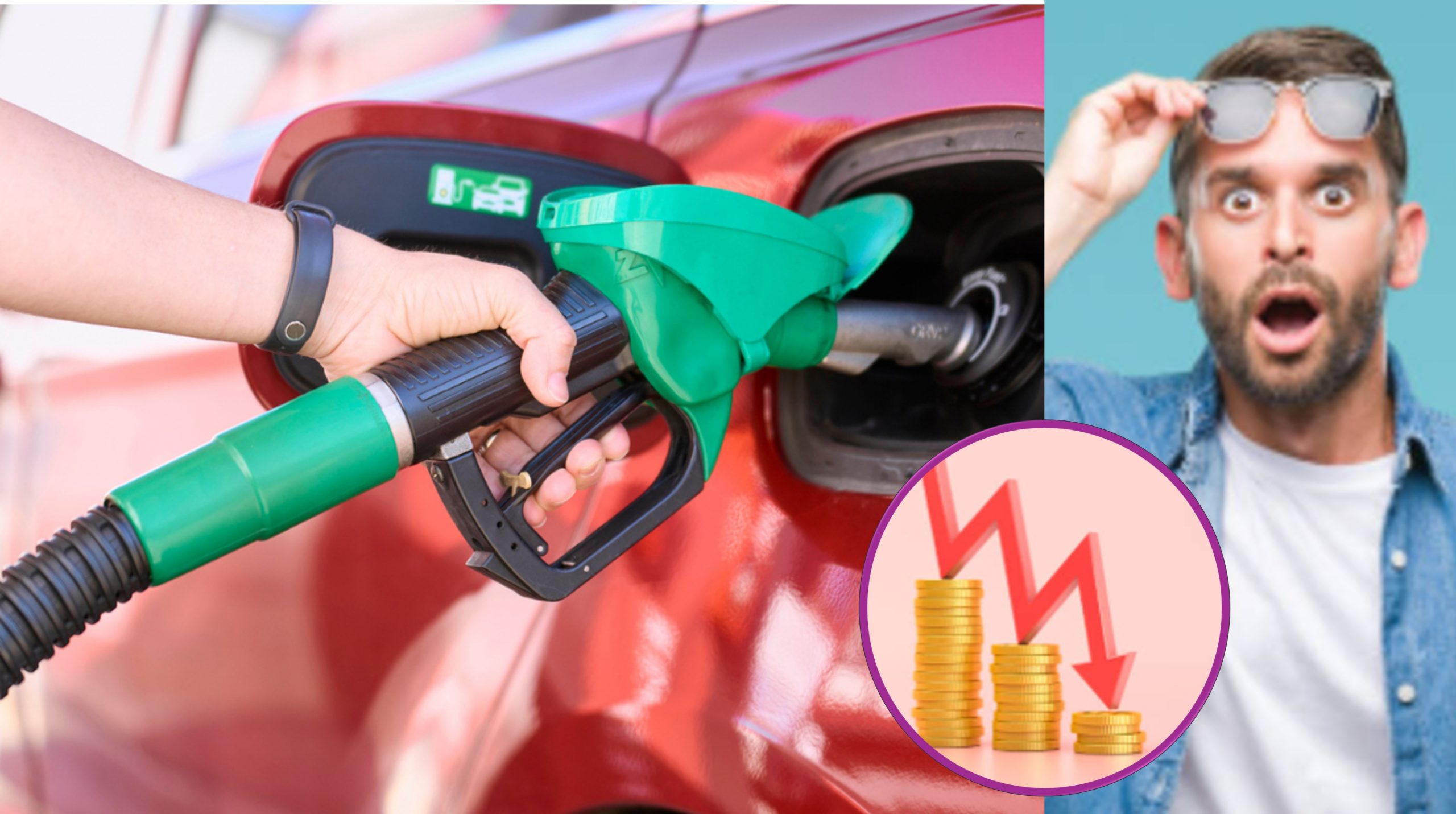 Precio gasolina bajó