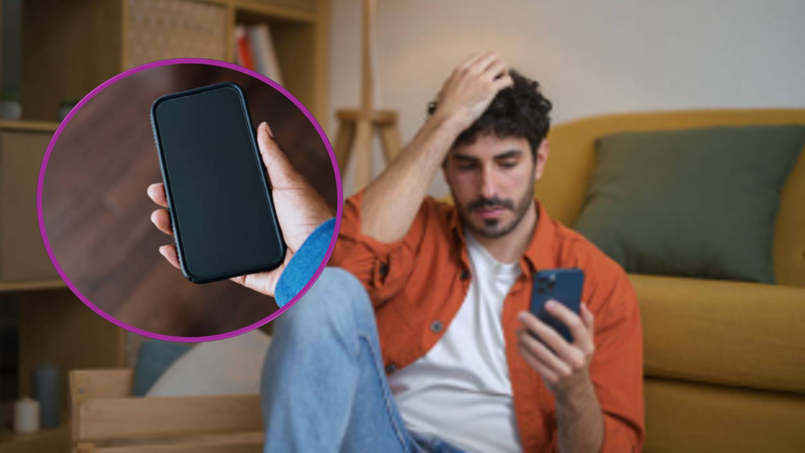 Quitar la pantalla negra del celular