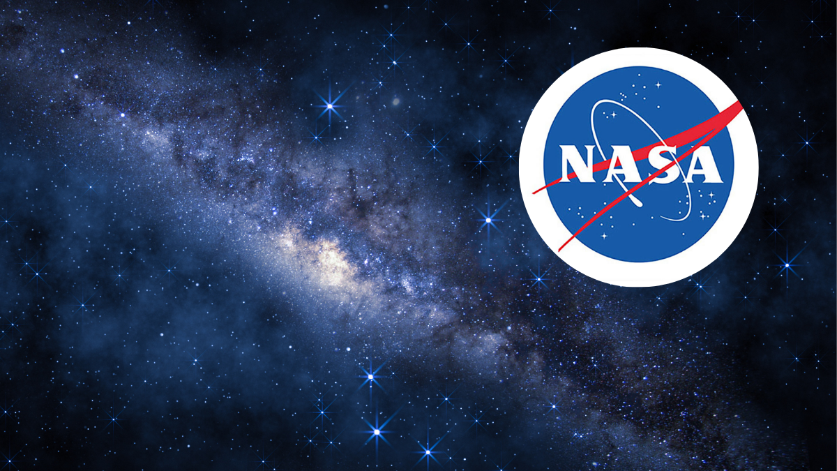 Foto del universo y el logo de la NASA. Noticias Radioacktiva