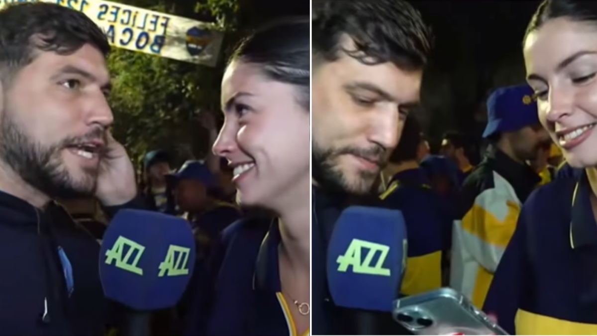 Periodista se fue de coqueto con hincha de Boca Juniors y le sacó hasta el Instagram: ¿La mejor entrevista de su vida?