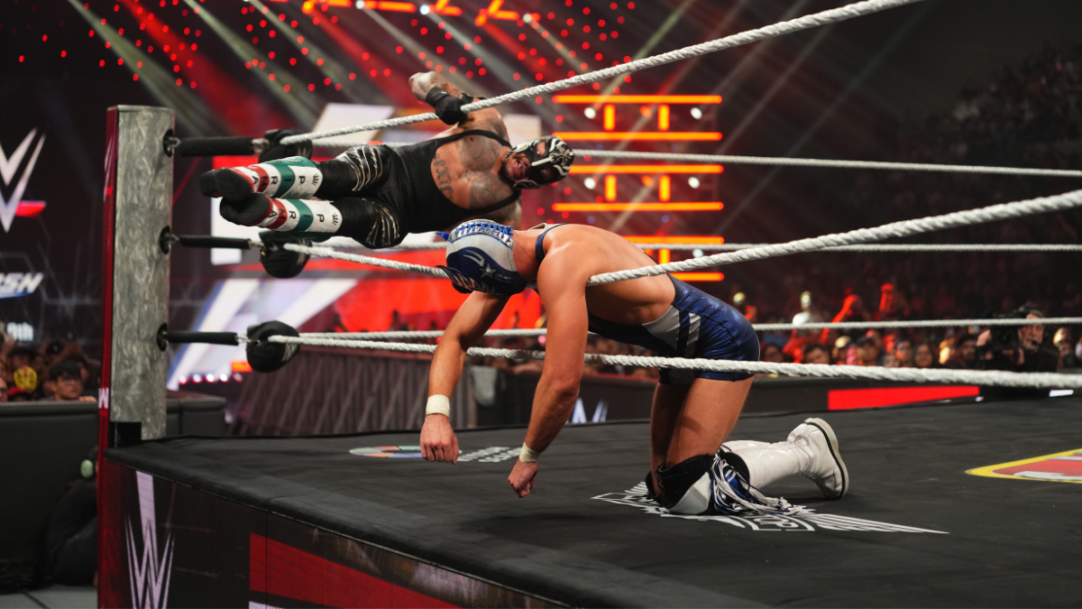 Foto de una pelea de la WWE