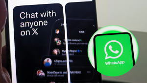 Foto del logo de Xchat y de Whatsapp