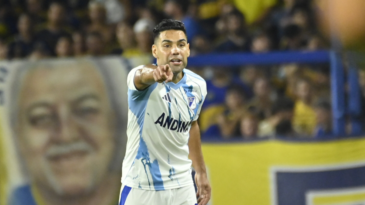 Foto de Radamel Falcao García con Millonarios