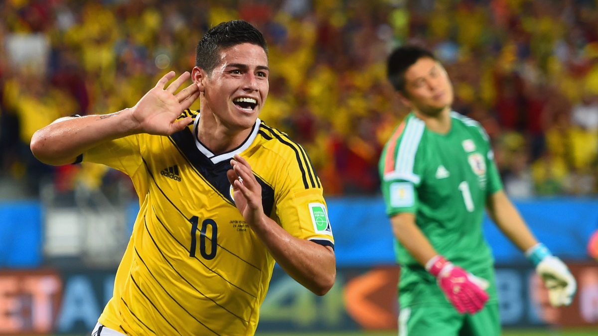 Foto de James Rodriguez en el Mundial 2014