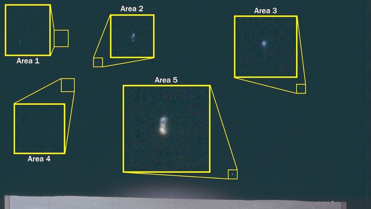 Foto de OVNIS en el espacio exterior de la NASA