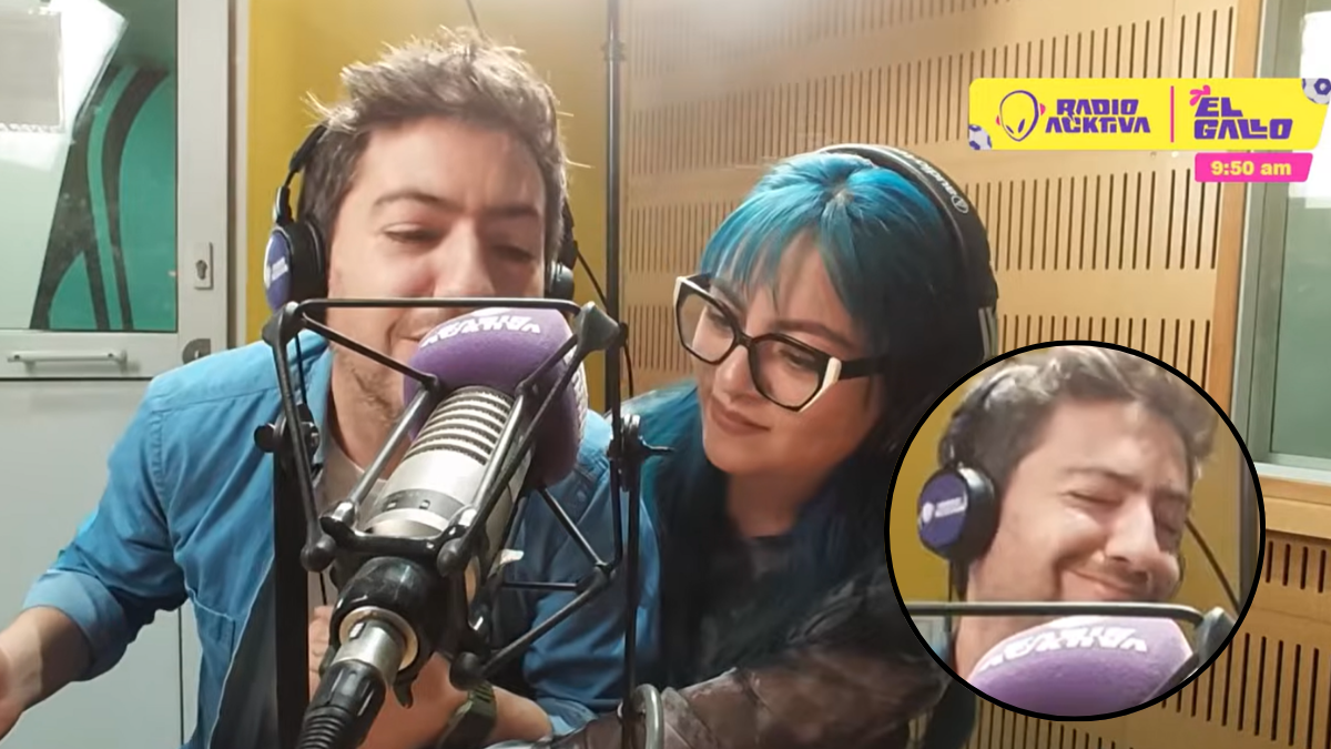 VIDEO: 'Lucho' se le midió al beso de 3 en 'El Gallo de Radioacktiva y sorprendió a todos, "estrenaron al nuevo"