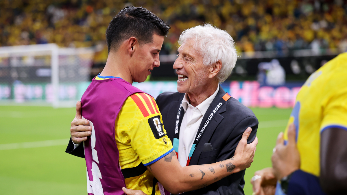 Permitido llorar: José Pekerman protagonizó un emotivo momento con James Rodríguez después de Colombia vs RD Congo