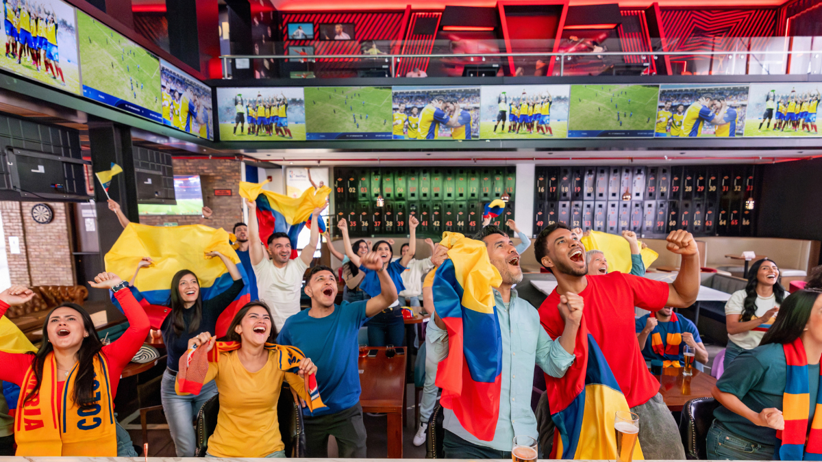 Hinchas colombianos