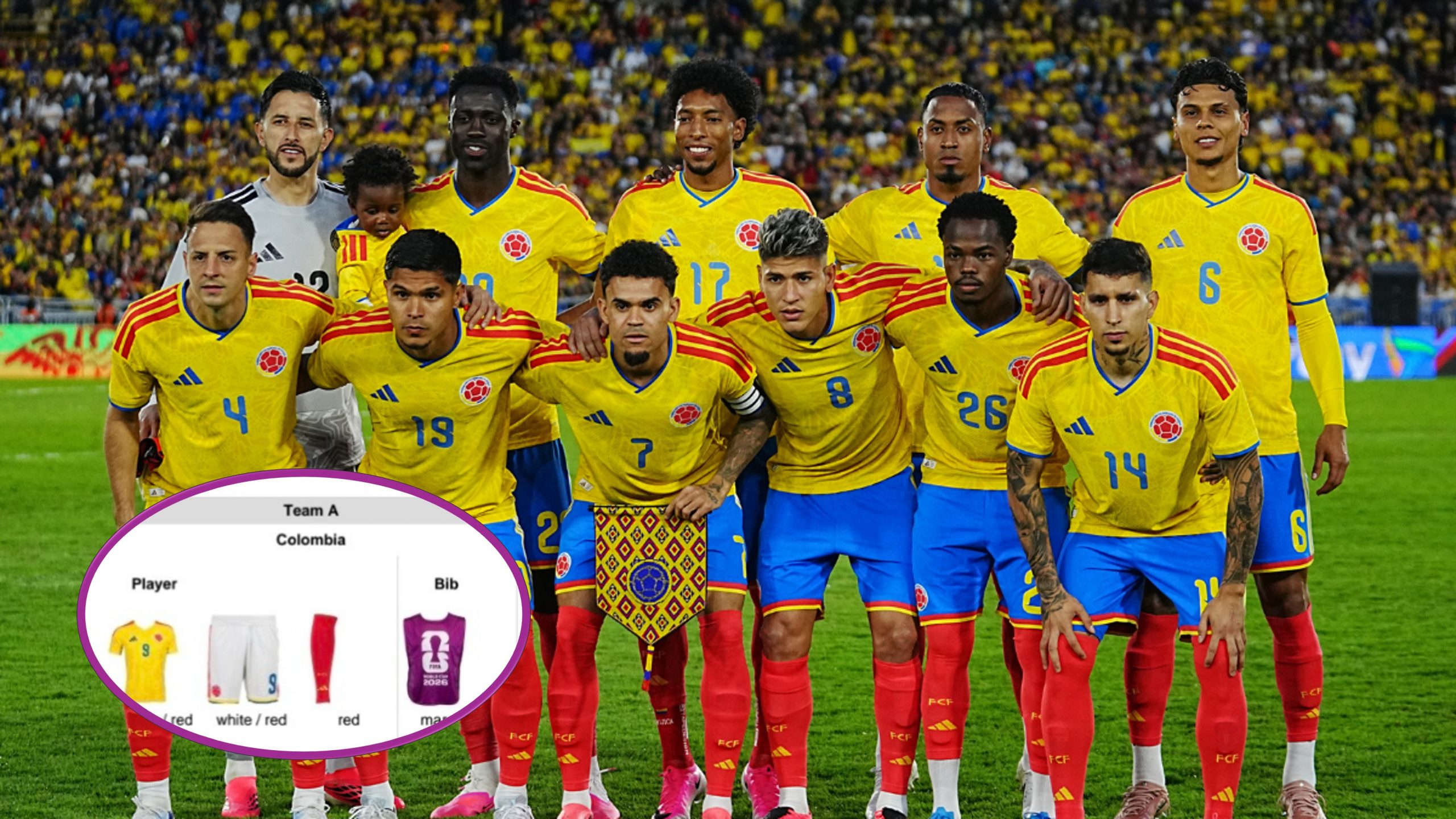 Uniforme Colombia Mundial 2026