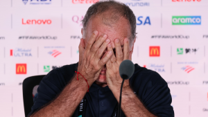 Foto de Marcelo Bielsa llorando