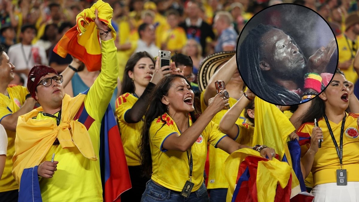 El brujo de Ghana festejó el triunfo de Colombia: terminó 'parchado' con los hinchas
