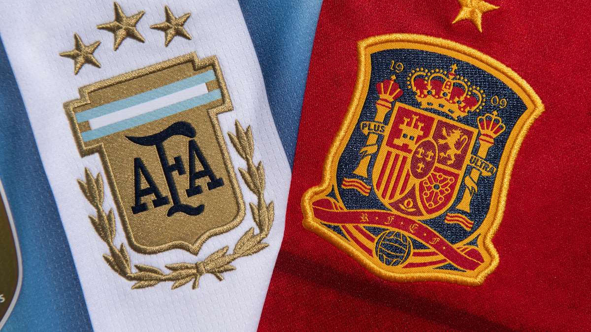 Foto de las selecciones de Argentina y España en la final de la Copa Mundial de la FIFA 2026