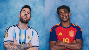 Foto de Messi y de Lamine Yamal en la Final de la Copa Mundial de la FIFA 2026