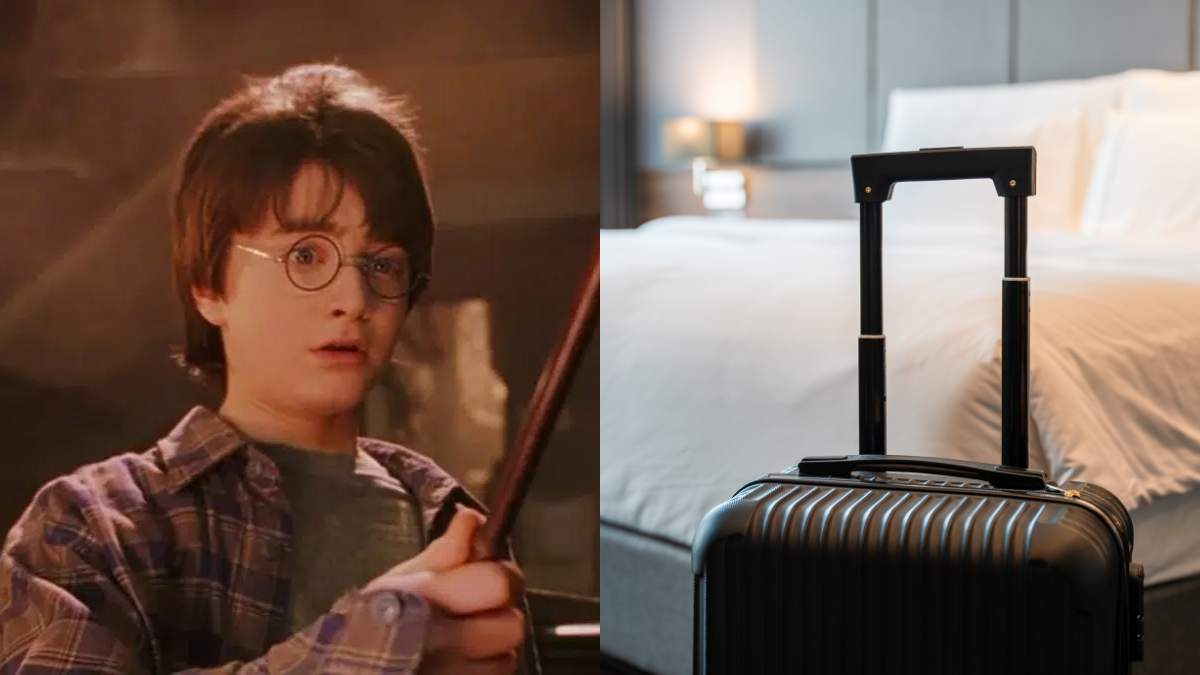 Foto de Harry Potter y foto de un hotel