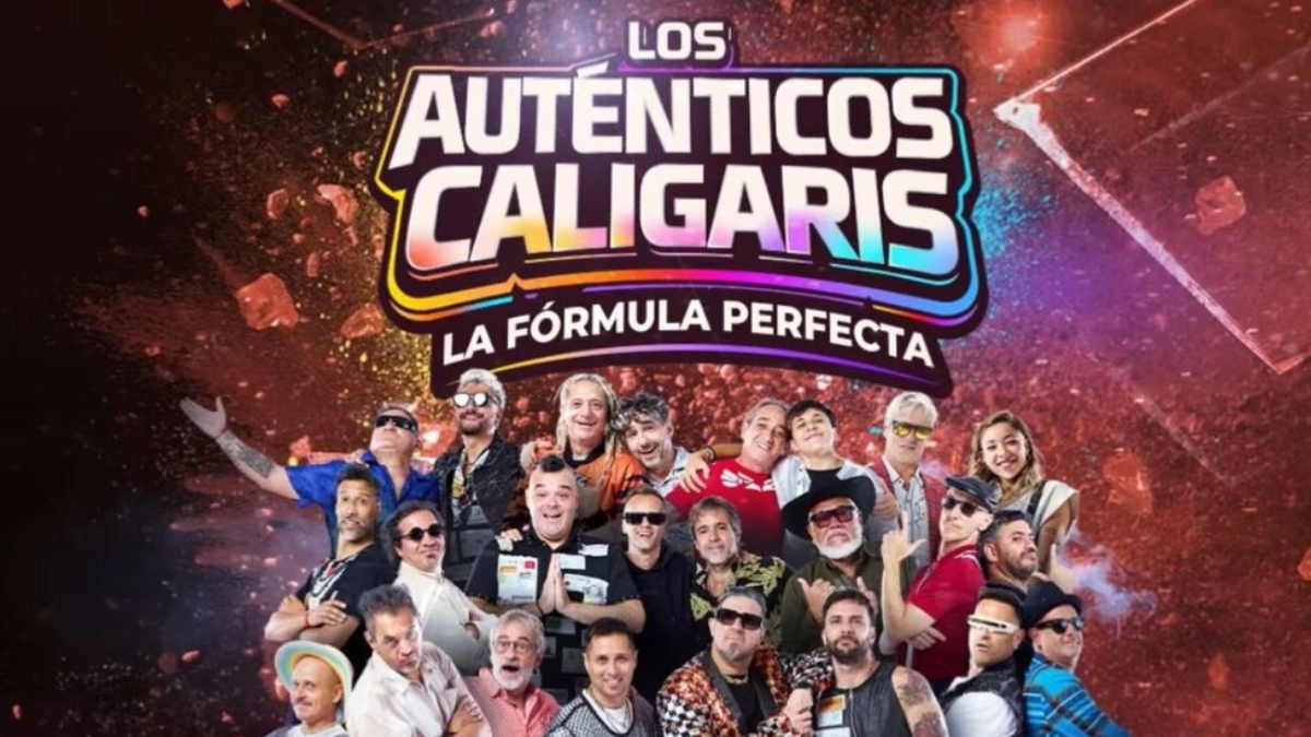 Poster promocional de Los Auténticos Caligaris ‘La Fórmula Perfecta’ | Foto vía X @LOSCALIGARIS