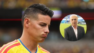 Foto de James Rodriguez y de Carlos Antonio Vélez