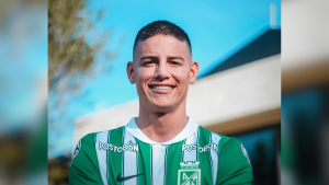 Foto de James Rodríguez con Nacional