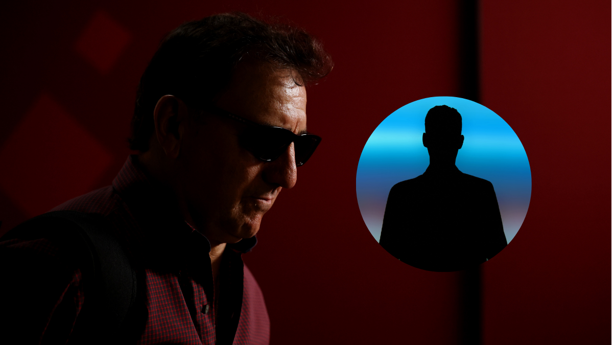Foto de Néstor Lorenzo y foto de una silueta de hombre